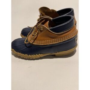 LL Bean Vintage Bean Boots, Size 6 woman Gum Shoe Rubber, Leather Duck Boot